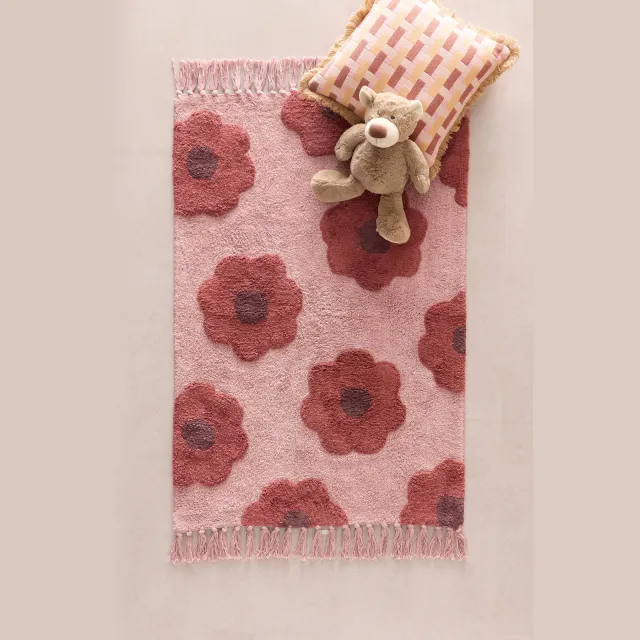 NOUS Kids kindervloerkleed Amelie roze, foto 2