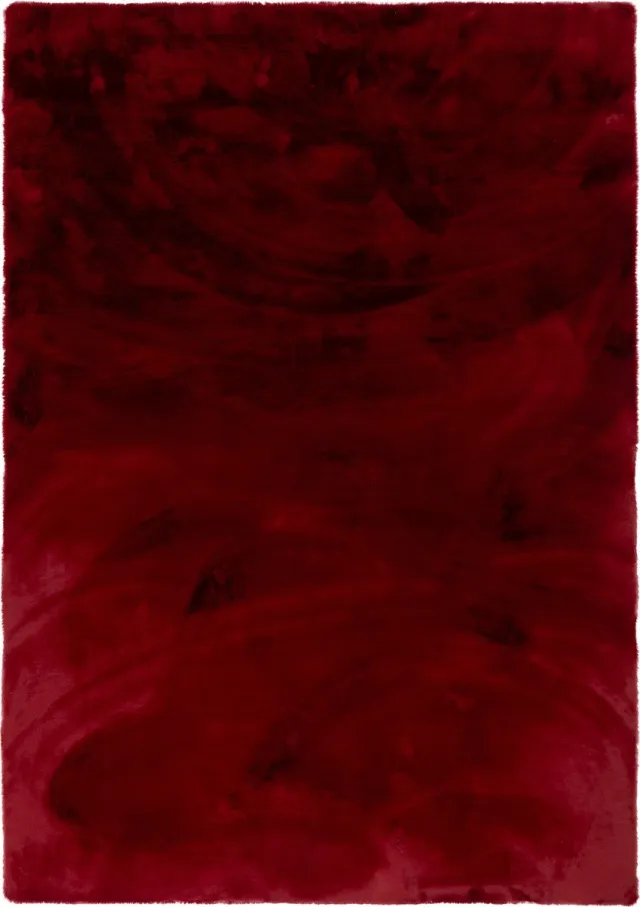 Pergamon Luxe Super Zachte Bont Vloerkleed Tapijt Plush Rood