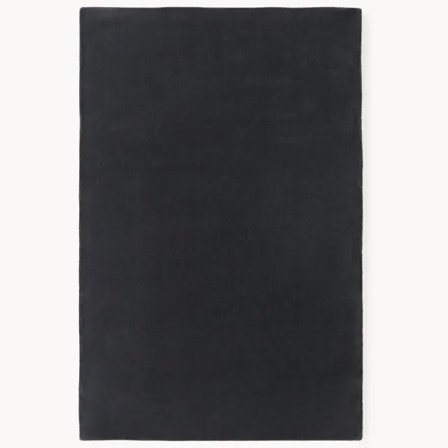 Westwing Collection Handgetuft wollen vloerkleed Zayne Antraciet