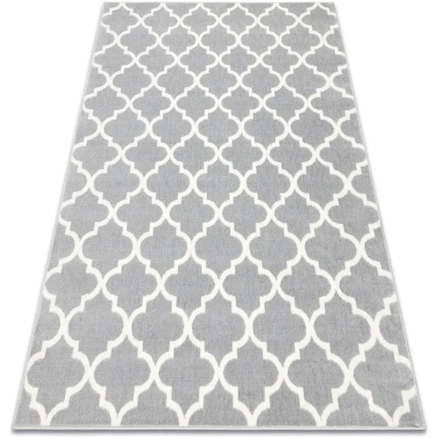 RUGSX Kleden Rugsx Tapijt BCF Morad TRELIS klaver Marokkaanse - 80x150 cm Grijs