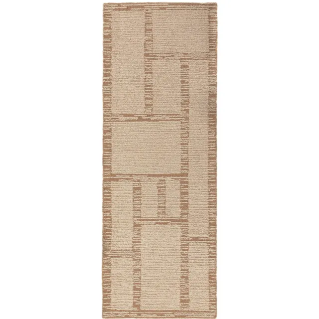 Flair Rugs Harris Modula wollen loper naturel