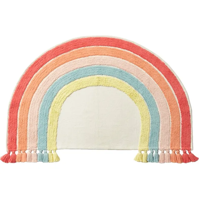 vertbaudet Tapijt - regenboog - 85x133cm Roze / Meerkleurig