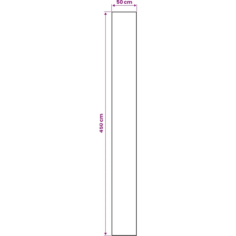 vidaXL Vloerkleedloper LESAKA Zwart en Goud 50 x 450 cm Diamantvelours