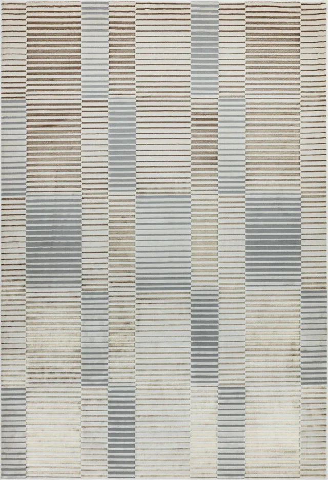 Eazy Living Easy Living - Aurora-Ripple Vloerkleed - 200x290 - Rechthoek - Laagpolig Tapijt - Modern - Blauw, Grijs