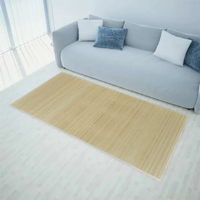 vidaXL Tapijten 2 st rechthoekig 120x180 cm bamboe natuurlijk beige, foto 2