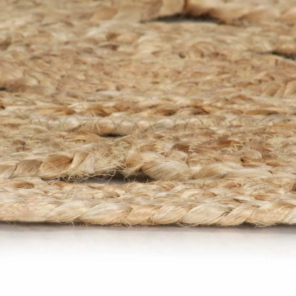 vidaXL Vloerkleed handgemaakt 180 cm gevlochten jute bruin, foto 4