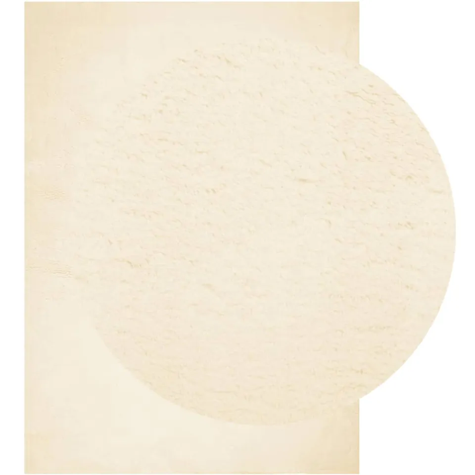 vidaXL Vloerkleed HUARTE laagpolig zacht wasbaar 200x280 cm crème