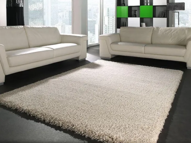 Merinos/Karpet24 Vloerkleed Shaggy Deluxe 5500-60 120x170 cm crème