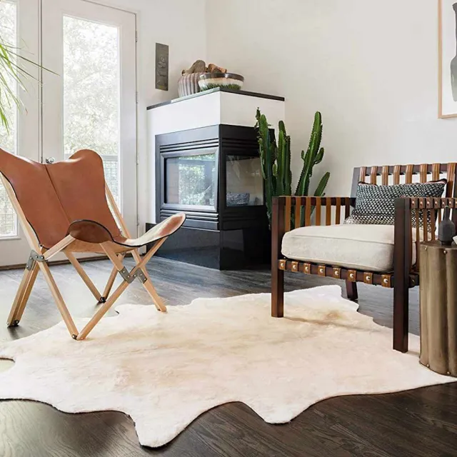 vidaXL Vloerkleed 180x220 cm echte koeienhuid beige, foto 2