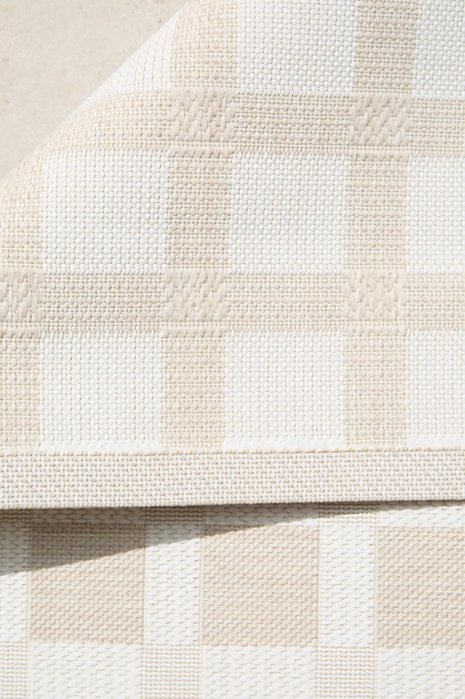 NOUS Living binnen- en buitenvloerkleed (290x200 cm) (290x200 cm) beige/wit, foto 3