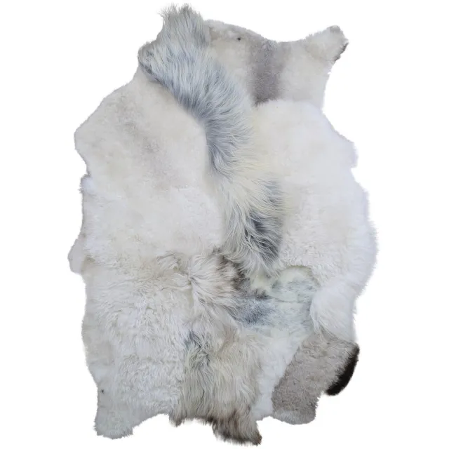 Dyreskinn Schapenvacht patchwork tapijt | Natural mix Multicolor