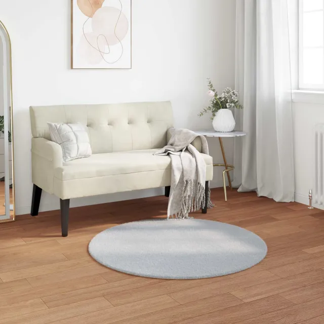vidaXL Antislip vloerkleed van imitatie konijnenbont OLITE Grijs, foto 2