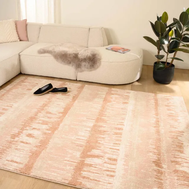 Tapeso Modern vloerkleed - Fancy Radiance roze 120x170