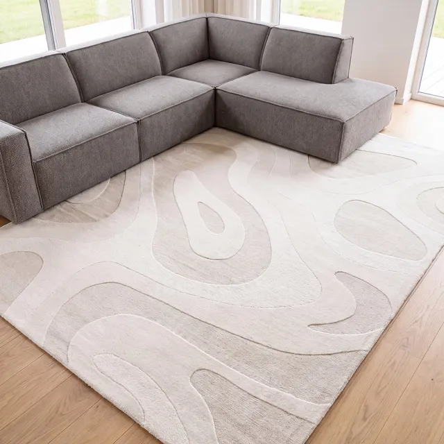 LABEL51 Gamo Vloerkleden - Wit - Polyester - 200x290 cm
