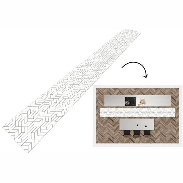 KitchenYeah Keukenloper - Keukenmat - Design - Geometrie - Patroon - Keuken vloerkleed Multicolor