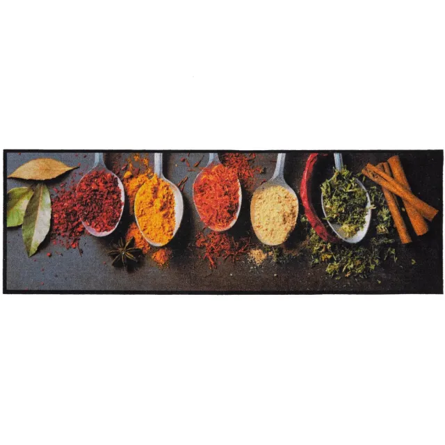 MD-Entree MD Entree - Keukenloper - Vloerkleed - Machinewasbaar - Cook&Wash - Cooking Herbs - 50 x 150 cm Meerkleurig