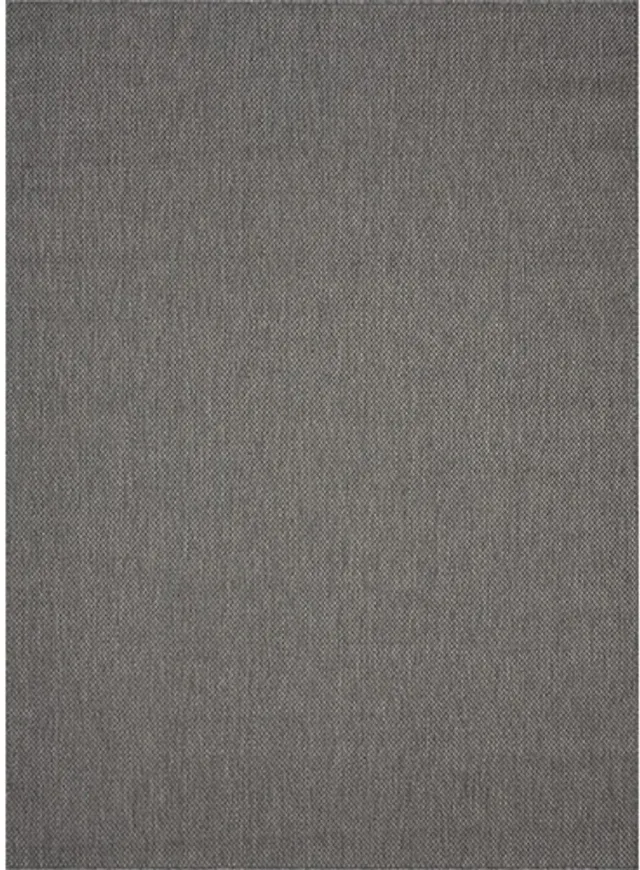 Merinos Karpet24 Sisal – Modern Effen Vloerkleed voor Binnen & Buiten, Antraciet-120 x 170 cm
