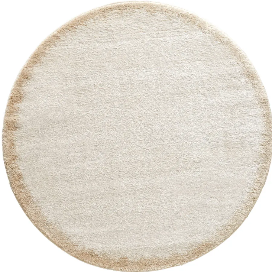 NOUS Living Tine hoogpolig vloerkleed crème crème -beige
