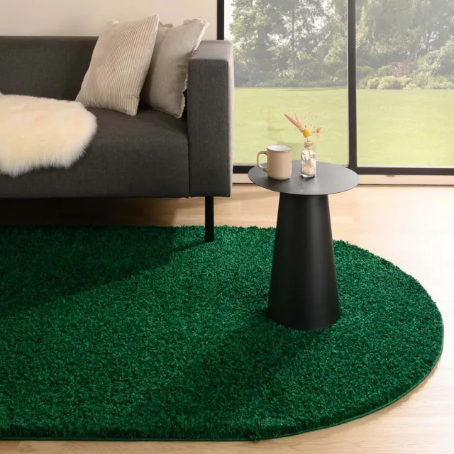 Tapeso Vloerkleed ovaal hoogpolig - Shaggy Trend jade 150x240