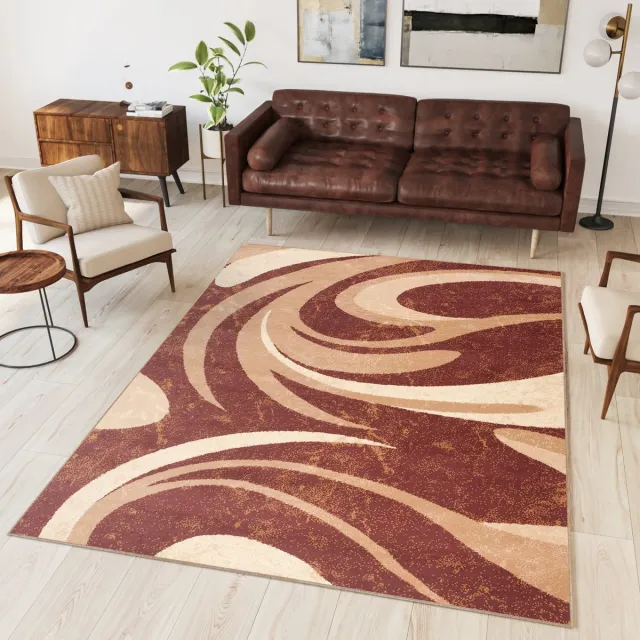 Tapiso Dream Vloerkleed Bruin Beige Modern Woonkamer Tapijt Bruin 9