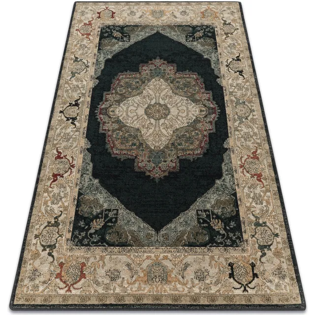 RUGSX Kleden Rugsx tapijt POLONIA Palazzo rozet marineblauw