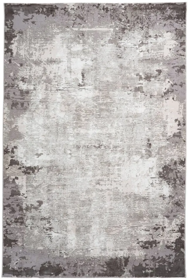Padiro design laagpolig vloerkleed 120 x 170 cm - lichtbeige - modern abstract ontwerp - van polyester