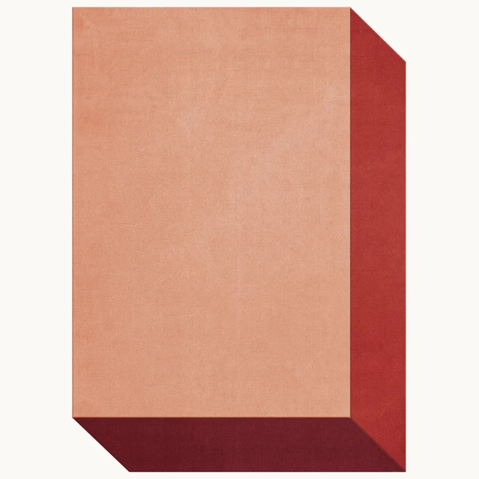 Layered Teklan Box Corals - 200 X 300 cm Roze; Rood