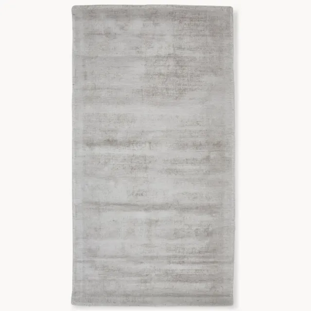Westwing Collection Handgeweven viscose vloerkleed Jane Grijs