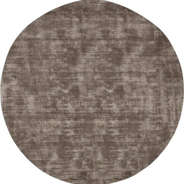 Must Living La Belle vloerkleed rond viscose saliegroen - Ø250 cm