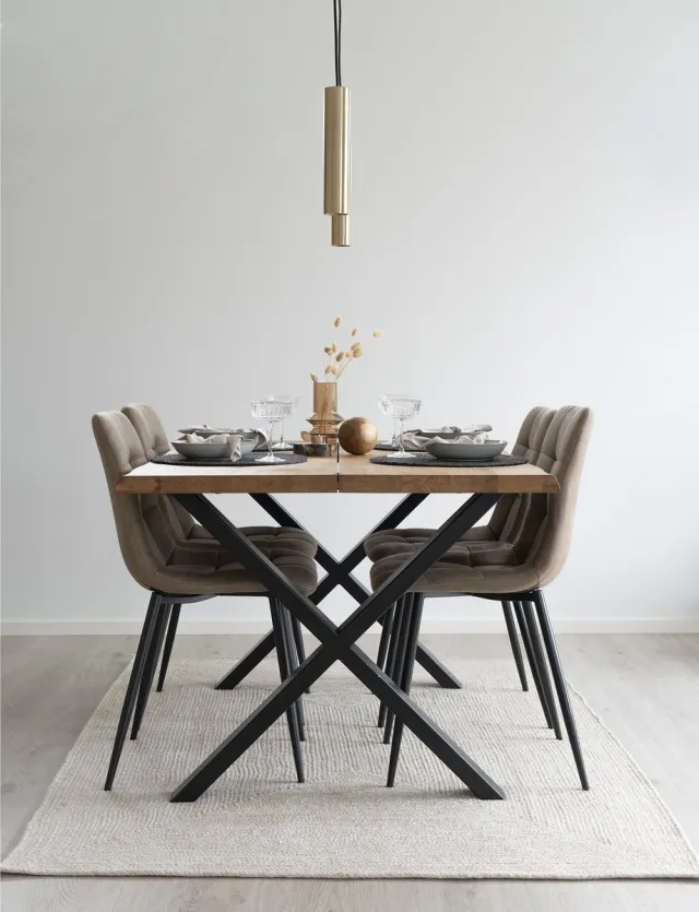 House Nordic Vloerkleed Menorca 140x200cm - Scandinavisch Design - Voor binnen én buiten Zandkleurig
