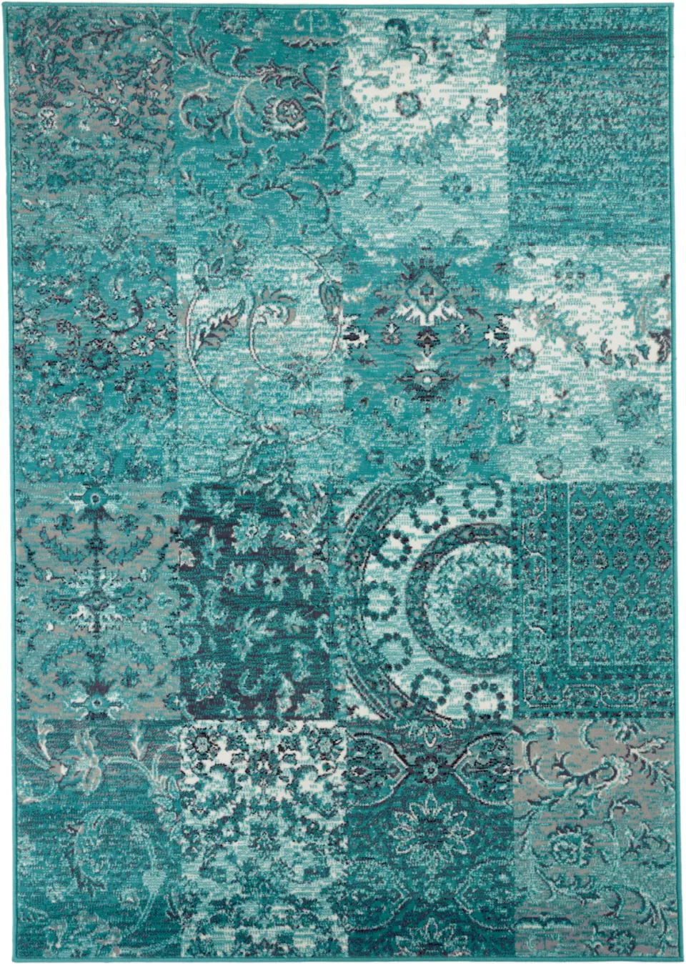 vloerkleed turquoise