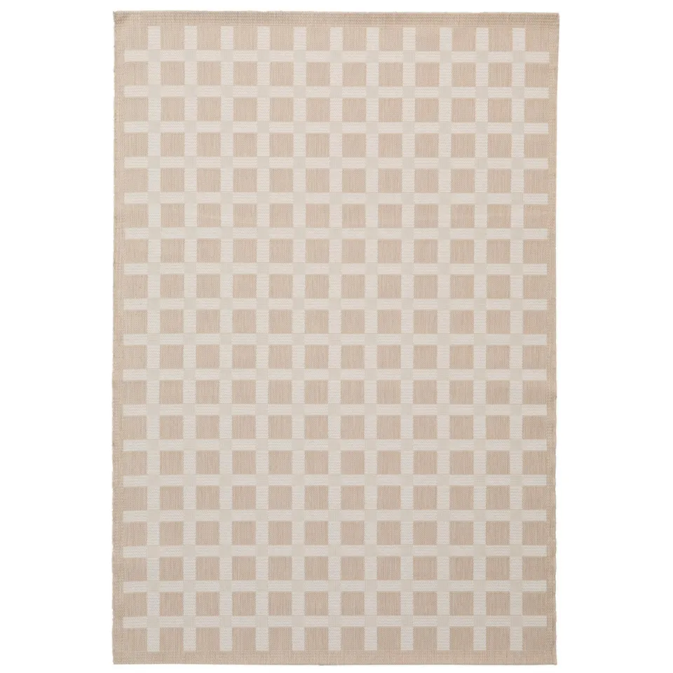 NOUS Living binnen- en buitenvloerkleed zand/off white (230x160 cm), foto 2