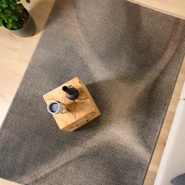 Tapeso Abstract vloerkleed - Aria Axis bruin/beige