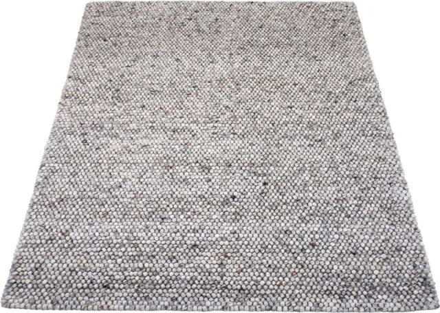 Veer Carpets Vloerkleed Pool Grijs 420 - Wol Hoogpolig Vloerkleed – Japandi / Modern Design