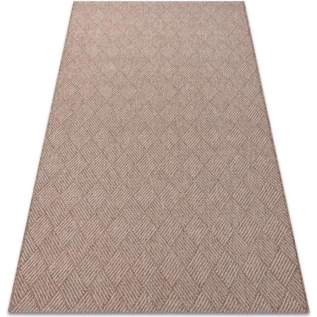 RUGSX Kleden Rugsx Tapijt HOUSE SISAL 40350 Ruit , plat 80x150 cm Beige