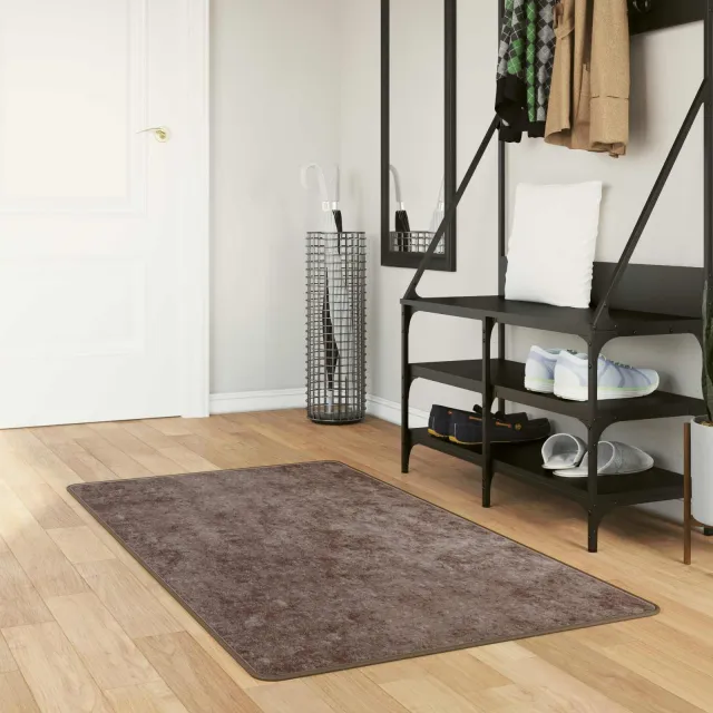 vidaXL Vloerkleedloper MARSA Grijs 80 x 150 cm Polyester en PVC, foto 2