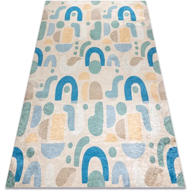 RUGSX Kleden Rugsx BAMBINO 61460 tapijt wasbaar Geometrisch voor kind 200x290 cm Beige