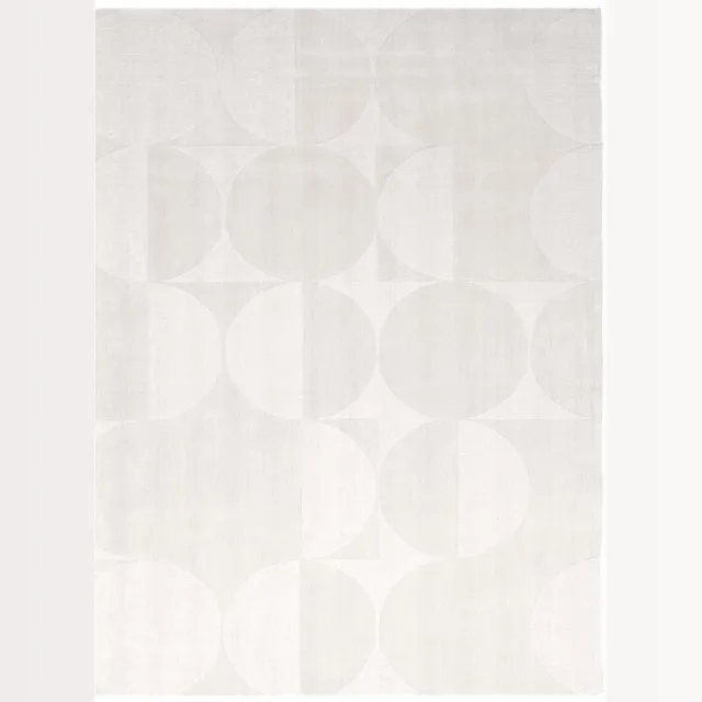 Studio Clarice Wollen vloerkleed - Giselle Circles Wit - 220x330cm