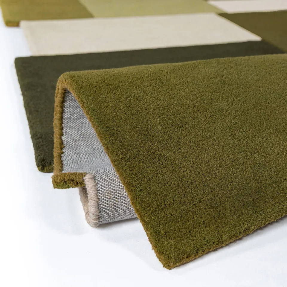 Flair Rugs Collage Modern Cut-Out wollen loper groen, foto 3
