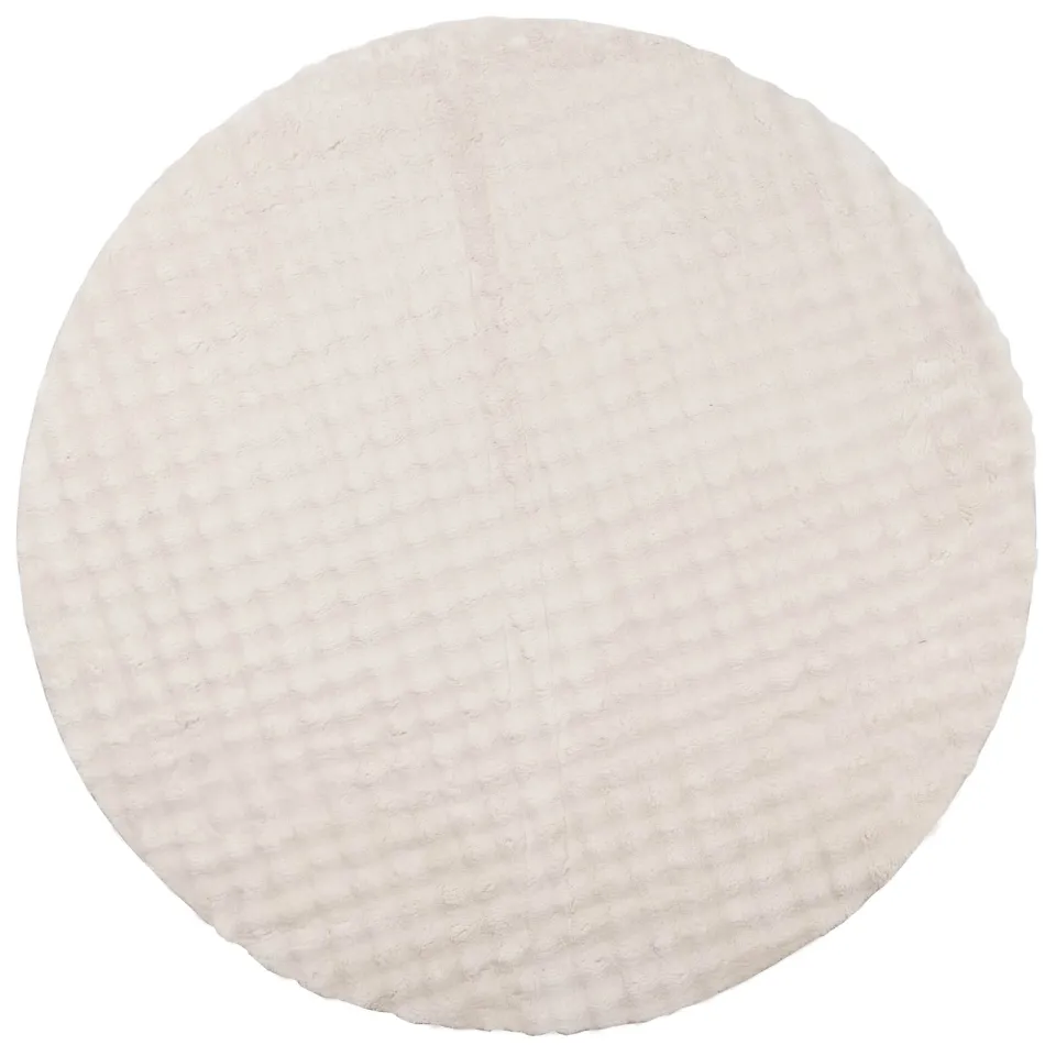 vidaXL Vloerkleden Rond SIROLO Beige Ø 200 CM Polyester