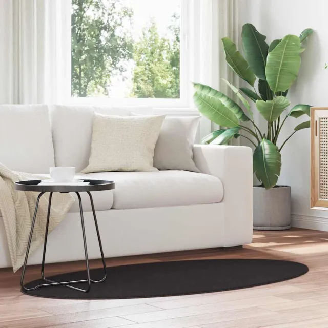 vidaXL Tapijt HUARTE Zwart 80 x 150 cm 100% Polyester, foto 2