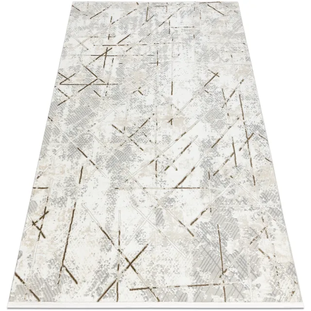 RUGSX Kleden Rugsx Modern tapijt DUKE 51393 crème / goud 200x290 cm Beige