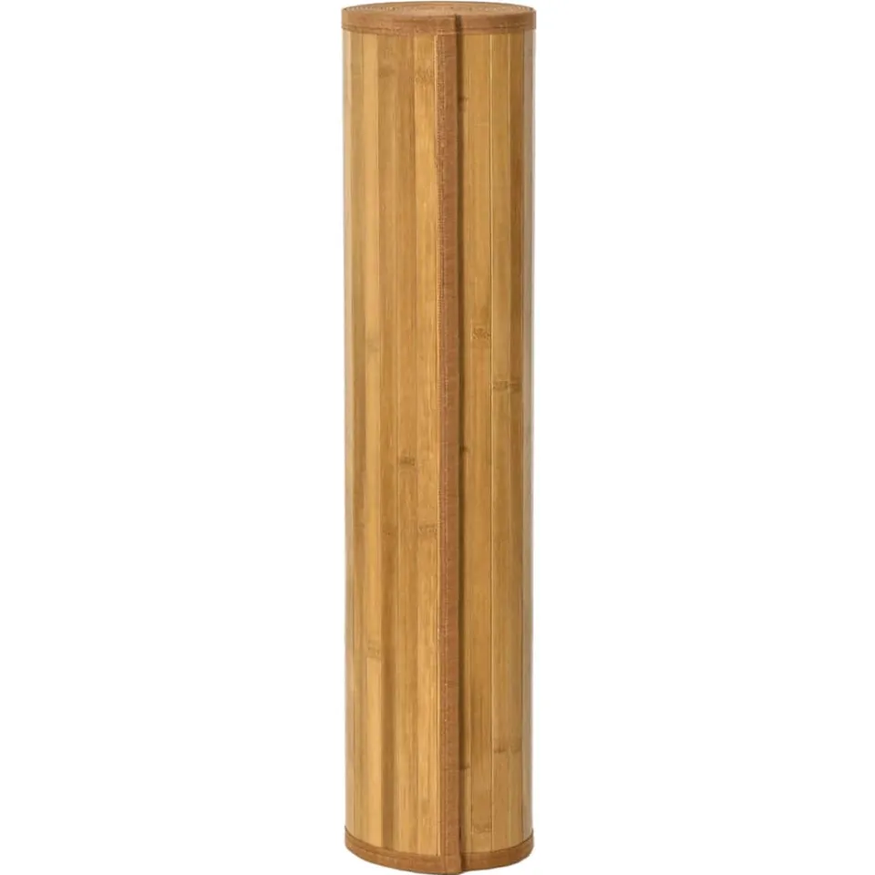 vidaXL Vloerkleed rechthoekig 100x300 cm bamboe naturel Bruin