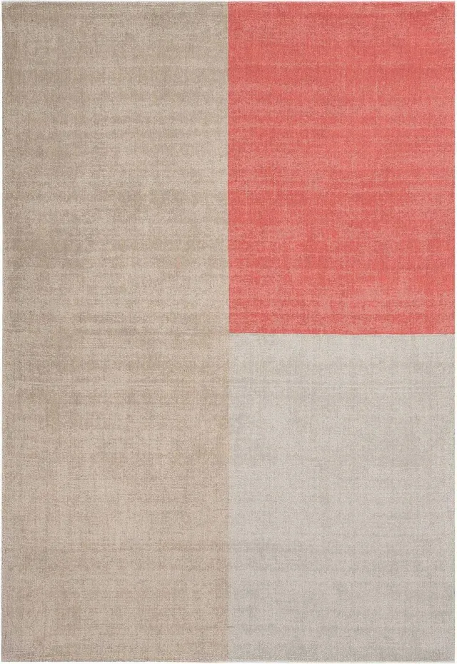 Eazy Living Easy Living - Blox-Rug-Coral Vloerkleed - Rechthoek - Laagpolig Tapijt - Modern - Meerkleurig