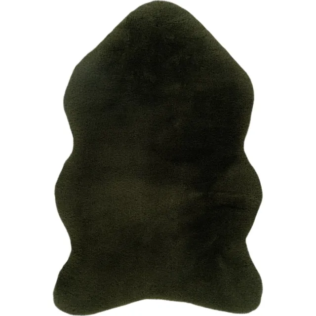 Lalee Heaven Shape - vloerkleed - Superzacht - Hoogpolig - schapenvacht - Imitatievacht - Fluffy Vacht - donker groen