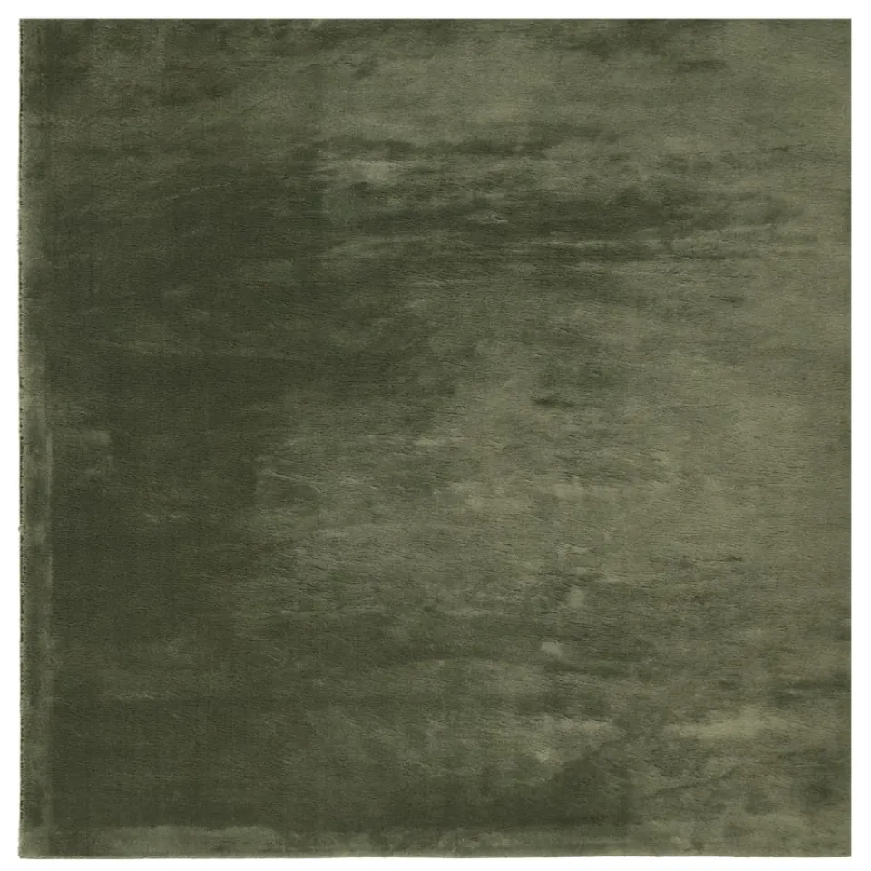 vidaXL Vloerkleed HUARTE Green 240 x 240 cm 100% Polyester Plat, foto 3