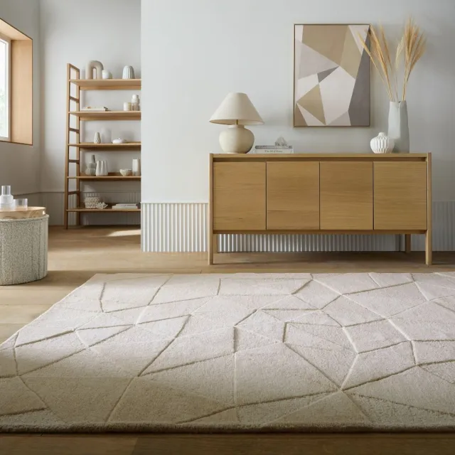 Flair Rugs vloerkleed Shard Naturel - 160 x 230 cm - (M) Beige