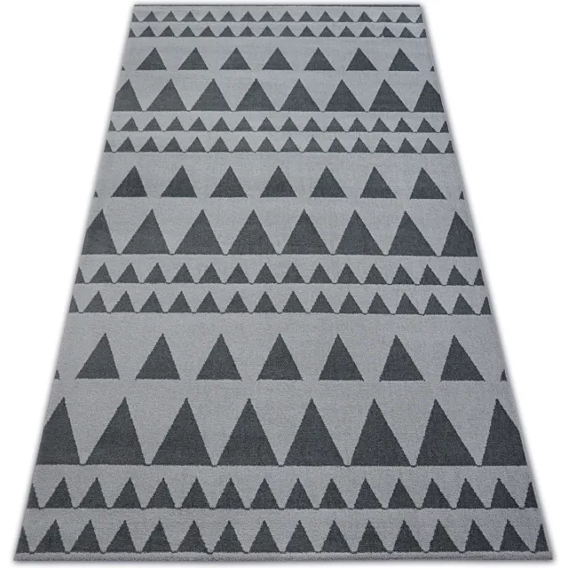RUGSX Kleden Rugsx Tapijt SENSE Micro 81243 Drieho zilver/anthracytkl 160x230 cm Zwart