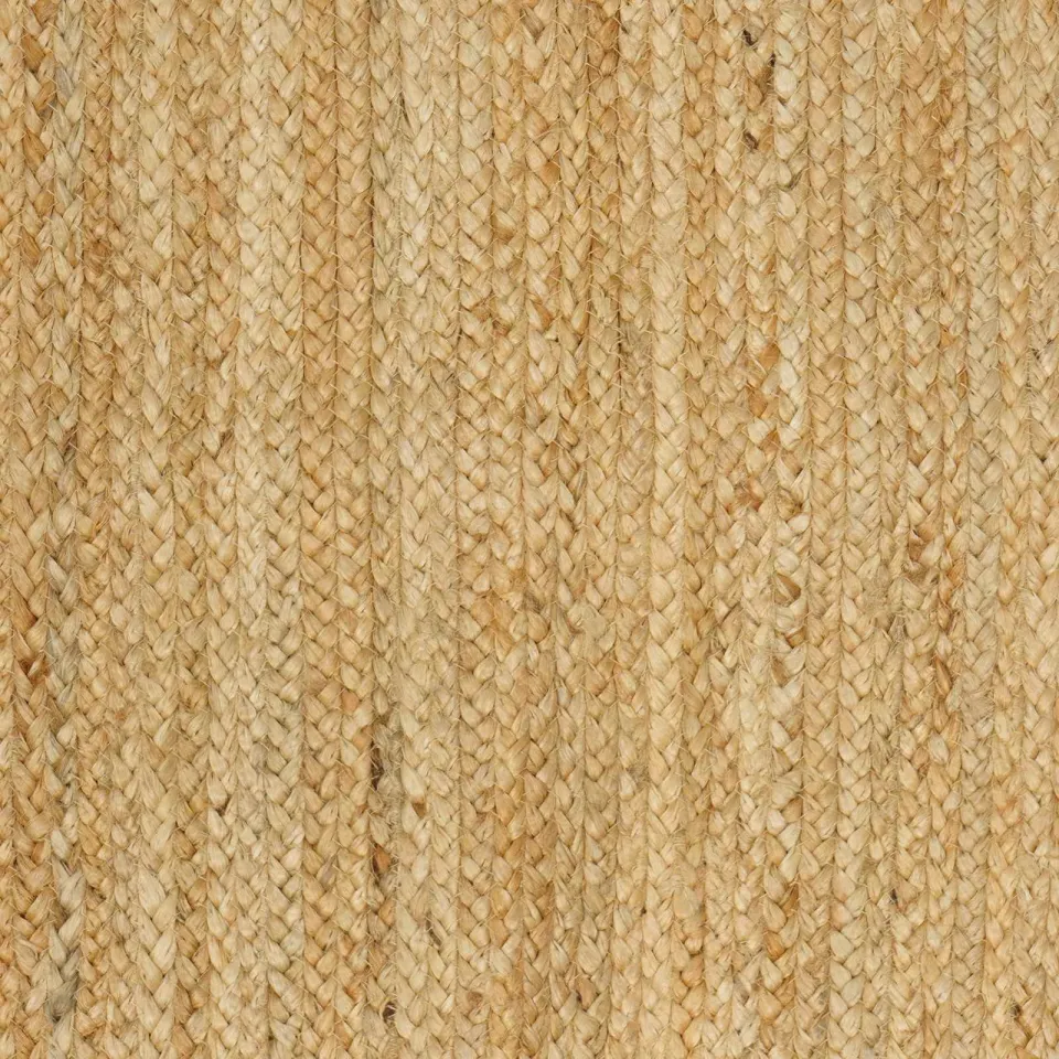 vidaXL Gebied Tapijt Grijs en natuurlijk 80 x 150 cm Jute, foto 2