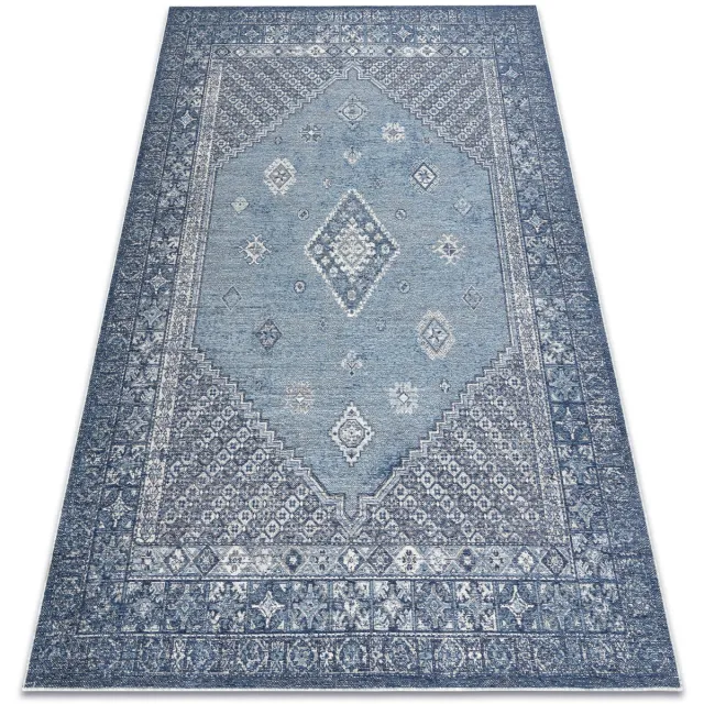 RUGSX Kleden Rugsx Wollen tapijt ANTIGUA 518 76 KB500 OSTA 170x240 cm Grijs
